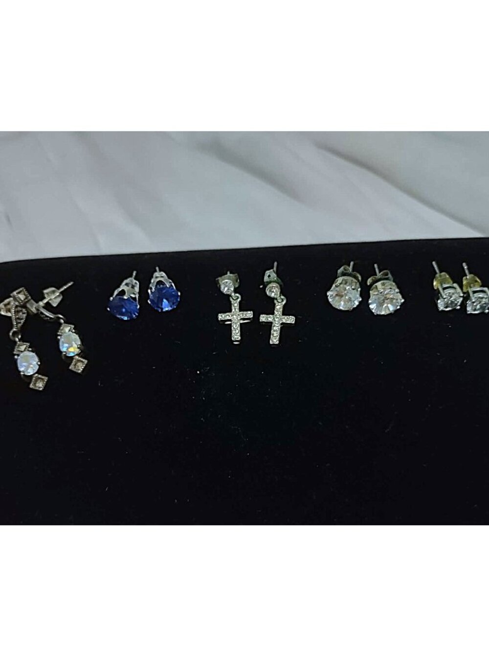 Rhinestone Earring Set